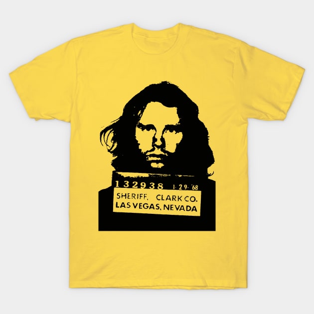 Jim Morrison Mugshot T-Shirt by ölümprints